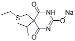 5-(Ethylthiomethyl)-5-isopropyl-2-sodiooxy-4,6(1H,5H)-pyrimidinedione