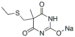 5-(Ethylthiomethyl)-5-methyl-2-sodiooxy-4,6(1H,5H)-pyrimidinedione