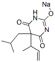 5-Isobutyl-5-(1-methyl-2-propenyl)-2-sodiooxy-4,6(1H,5H)-pyrimidinedione