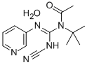 Acetamide, N-tert-butyl-N-(1-cyano-2-(3-pyridyl)amidino)-, hydrate