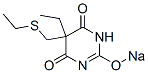 5-Ethyl-5-(ethylthiomethyl)-2-sodiooxy-4,6(1H,5H)-pyrimidinedione