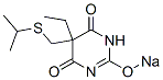 5-Ethyl-5-(isopropylthiomethyl)-2-sodiooxy-4,6(1H,5H)-pyrimidinedione