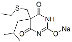 5-(Ethylthiomethyl)-5-isobutyl-2-sodiooxy-4,6(1H,5H)-pyrimidinedione