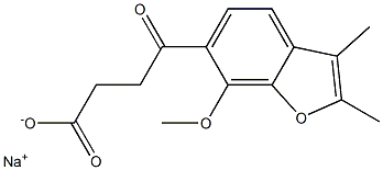 2,3-Dimethyl-7-methoxy-γ-oxo-6-benzofuranbutyric acid sodium salt