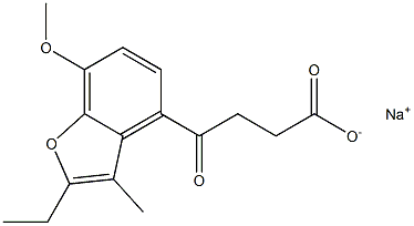 2-Ethyl-7-methoxy-3-methyl-γ-oxo-4-benzofuranbutyric acid sodium salt
