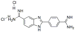 1H-Benzimidazole-5-carboximidamide, 2-(4-(aminoiminomethyl)phenyl)-, d ihydrochloride