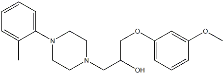 α-[(3-Methoxyphenoxy)methyl]-4-(o-tolyl)-1-piperazineethanol