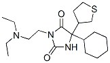 5-Cyclohexyl-3-[2-(diethylamino)ethyl]-5-(2,3,4,5-tetrahydrothiophen-3-yl)hydantoin