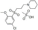 1-[3-(5-chloro-2-methoxy-phenyl)sulfonylpropyl]piperidine, methanesulf onic acid