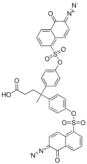 4-[[(6-diazo-5,6-dihydro-5-oxo-1-naphthyl)sulphonyl]oxy]-gamma-[4-[[(6-diazo-5,6-dihydro-5-oxo-1-naphthyl)sulphonyl]oxy]phenyl]-gamma-methylbenzenebutyric acid