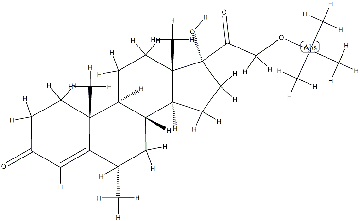 17-Hydroxy-6α-methyl-21-[(trimethylsilyl)oxy]pregn-4-ene-3,20-dione