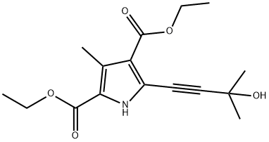 1H-Pyrrole-2,4-dicarboxylicacid,5-(3-hydroxy-3-methyl-1-butynyl)-3-methyl-,diethylester(9CI)