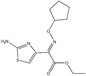 乙基 2-(2-氨基噻唑-4-基)-2-((环戊氧基)氨亚基)醋酸盐