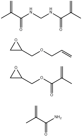 2-Propenoic acid, 2-methyl-, oxiranylmethyl ester, polymer with N,N-methylenebis2-methyl-2-propenamide, 2-methyl-2-propenamide and (2-propenyloxy)methyloxirane