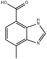1H-Benzimidazole-4-carboxylic  acid,  7-methyl-  (9CI)