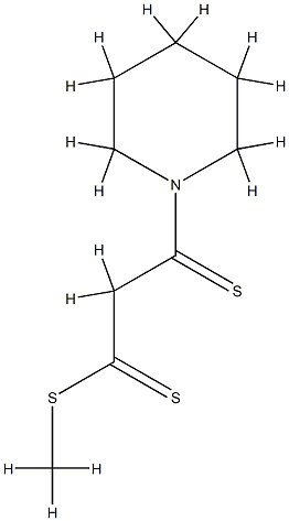 1-Piperidinepropane(dithioic)  acid,  -bta--thioxo-,  methyl  ester