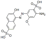 1-(2-Methoxy-4-amino-5-sulfophenylazo)-2-hydroxy-6-sulfonaphthalene
