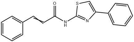 (2E)-3-Phenyl-N-(4-phenyl-1,3-thiazol-2-yl)-2-propenamide
