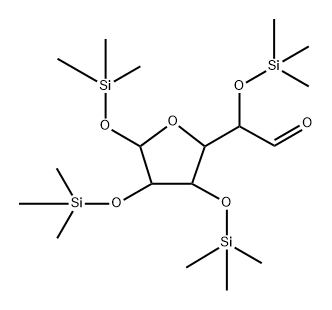 Tetrahydro-α,3,4,5-tetrakis[(trimethylsilyl)oxy]-2-furanacetaldehyde
