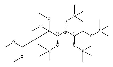 Arabino-Hexos-2-ulose, 3,4,5,6-tetrakis-O-(trimethylsilyl)-, bis(dimet hyl acetal)