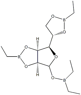 1-O-(Diethylboryl)-2-O,3-O:5-O,6-O-bis(ethylboranediyl)-β-L-gulofuranose