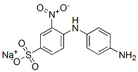 sodium 4-(p-aminoanilino)-3-nitrobenzenesulphonate