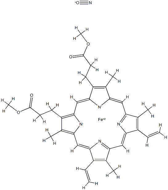 nitrosyl(protoporphyrin IX dimethyl ester)iron II