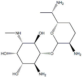 6-Amino-3,6-dideoxy-5-O-(2,6-diamino-2,3,4,6,7-pentadeoxy-β-L-lyxo-heptopyranosyl)-3-(methylamino)-D-myo-inositol