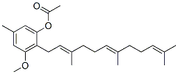 3-Methoxy-5-methyl-2-[(2E,6E)-3,7,11-trimethyl-2,6,10-dodecatrienyl]phenol acetate