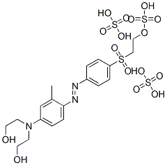 2,2'-[[3-Methyl-4-[[4-[[2-(sulfooxy)ethyl]sulfonyl]phenyl]azo]phenyl]imino]diethanol bis(hydrogen sulfate)