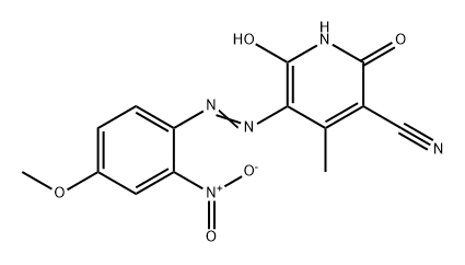 1,2-dihydro-6-hydroxy-5-[(4-methoxy-2-nitrophenyl)azo]-4-methyl-2-oxonicotinonitrile