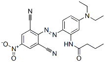 N-[2-[(2,6-dicyano-4-nitrophenyl)azo]-5-(diethylamino)phenyl]butyramide