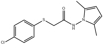 2-((4-Chlorophenyl)thio)-N-(2,5-dimethyl-1H-pyrrol-1-yl)acetamide
