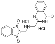1H-Isoindole-1,3(2H)-dione, 2-((((4-oxo-3(4H)-quinazolinyl)methyl)amin o)methyl)-, dihydrochloride