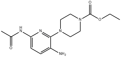 4-(6-Acetylamino-3-aminopyridin-2-yl)piperazine-1-carboxylic acid ethyl ester