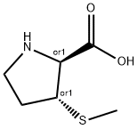 D-Proline, 3-(methylthio)-, (3R)-rel- (9CI)