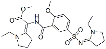 (1-Ethylpyrrolidin-2-ylidene)[5-[(1-ethylpyrrolidin-2-ylidene)sulfamoyl]-2-methoxybenzoylamino]acetic acid methyl ester