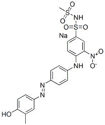 sodium 4-[[4-[(4-hydroxy-m-tolyl)azo]phenyl]amino]-N-(methylsulphonyl)-3-nitrobenzenesulphonamidate