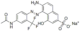 sodium 5-[[4-acetamido-2-(trifluoromethyl)phenyl]azo]-6-amino-4-hydroxynaphthalene-2-sulphonate