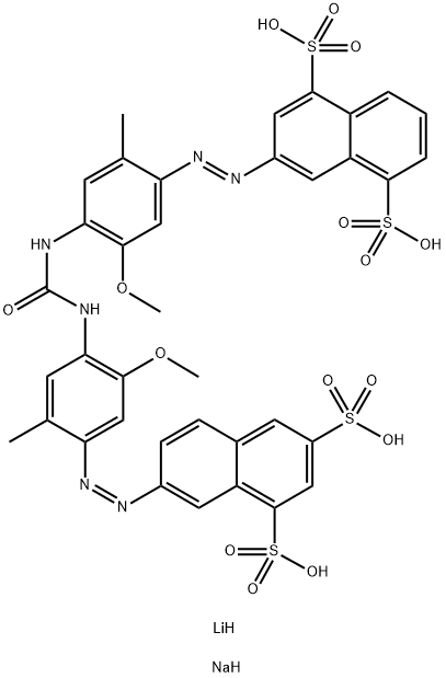 lithium sodium 7-[[4-[[[[4-[(4,8-disulpho-2-naphthyl)azo]-2-methoxy-5-methylphenyl]amino]carbonyl]amino]-5-methoxy-o-tolyl]azo]naphthalene-1,3-disulphonate