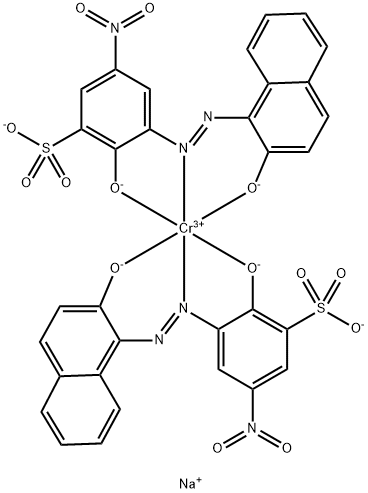 二[2-(羟基-KAPPA O)-3-[[2-(羟基-KAPPA O)-1-萘基]偶氮-KAPPA N1]-5-硝基苯磺酸酯合(3-)]铬酸三钠