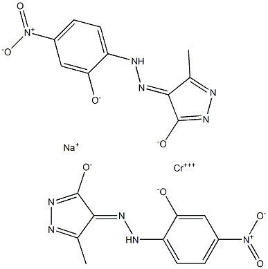 Chromate(1-), bis[2,4-dihydro-4-[(2-hydroxy- 4-nitrophenyl)azo]-5-methyl-3H-pyrazol-3-onato (2-)]-, sodium