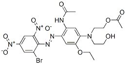 2-[[5-acetamido-4-[(2-bromo-4,6-dinitrophenyl)azo]-2-ethoxyphenyl](2-hydroxyethyl)amino]ethyl acetate
