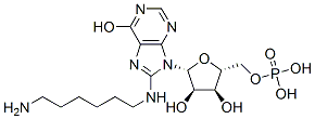 8-((6-aminohexyl)amino)inosine 5'-monophosphate