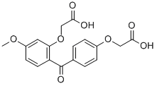 Acetic acid, (2-(4-(carboxymethoxy)benzoyl)-5-methoxyphenoxy)-