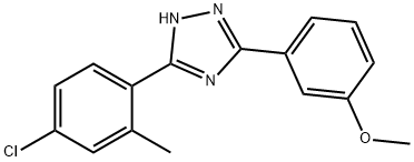 3-(4-Chloro-2-methylphenyl)-5-(3-methoxyphenyl)-1H-1,2,4-triazole