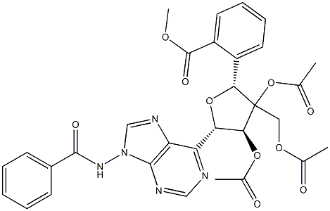 N-[6-[2-O,3-O-Diacetyl-3-C-[(acetyloxy)methyl]-5-O-benzoyl-β-D-xylofuranosyl]-9H-purin-9-yl]benzamide