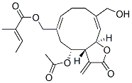 (E)-2-Methyl-2-butenoic acid [[(3aR,4R,6Z,10E,11aR)-4-acetoxy-2,3,3a,4,5,8,9,11a-octahydro-10-hydroxymethyl-3-methylene-2-oxocyclodeca[b]furan-6-yl]methyl] ester