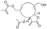2-Methylpropenoic acid [[(3aR,4R,6Z,10E,11aR)-4-acetoxy-2,3,3a,4,5,8,9,11a-octahydro-10-hydroxymethyl-3-methylene-2-oxocyclodeca[b]furan-6-yl]methyl] ester