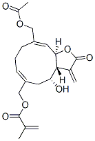 2-Methylpropenoic acid [[(3aR,4R,6Z,10Z,11aR)-10-acetoxymethyl-2,3,3a,4,5,8,9,11a-octahydro-4-hydroxy-3-methylene-2-oxocyclodeca[b]furan-6-yl]methyl] ester